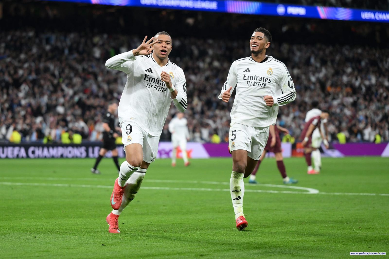 مصادر صحفية إسبانية:مبابي وبيلينغهام سيتواجدان مع ريال مدريد في مباراة الإياب أمام مانشستر سيتي.